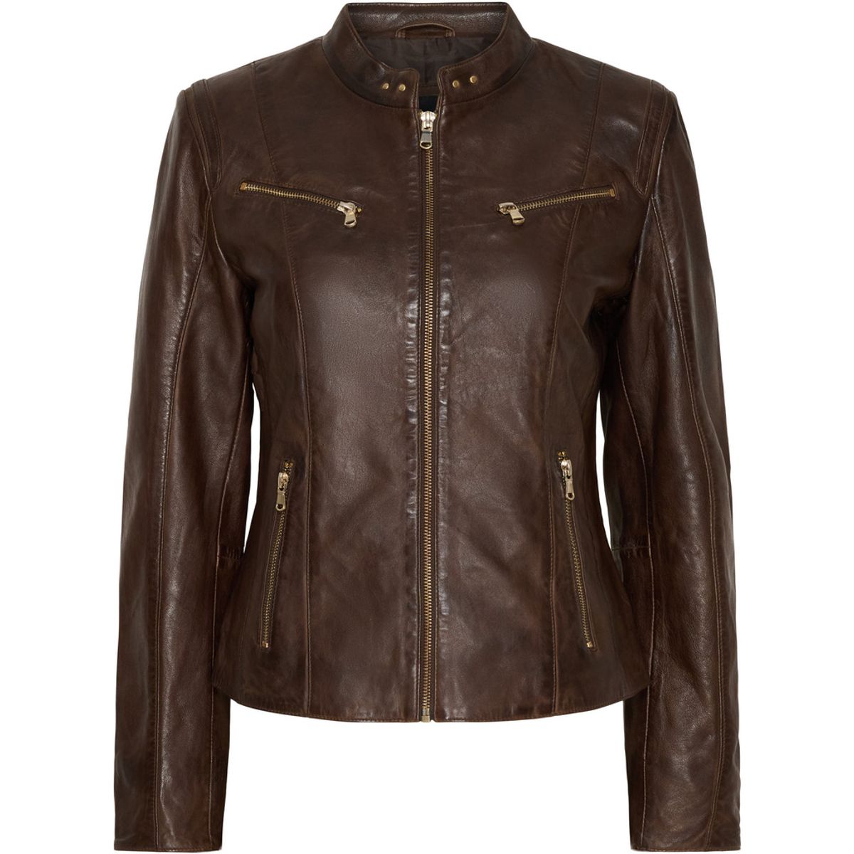 BTF-CPH Biker Skinnjakke i Espresso
