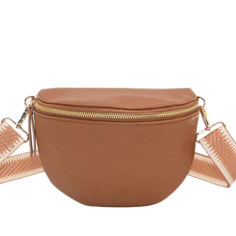 Rosenvinge Pepper Bumbag M/Mønstret Reim Cognac