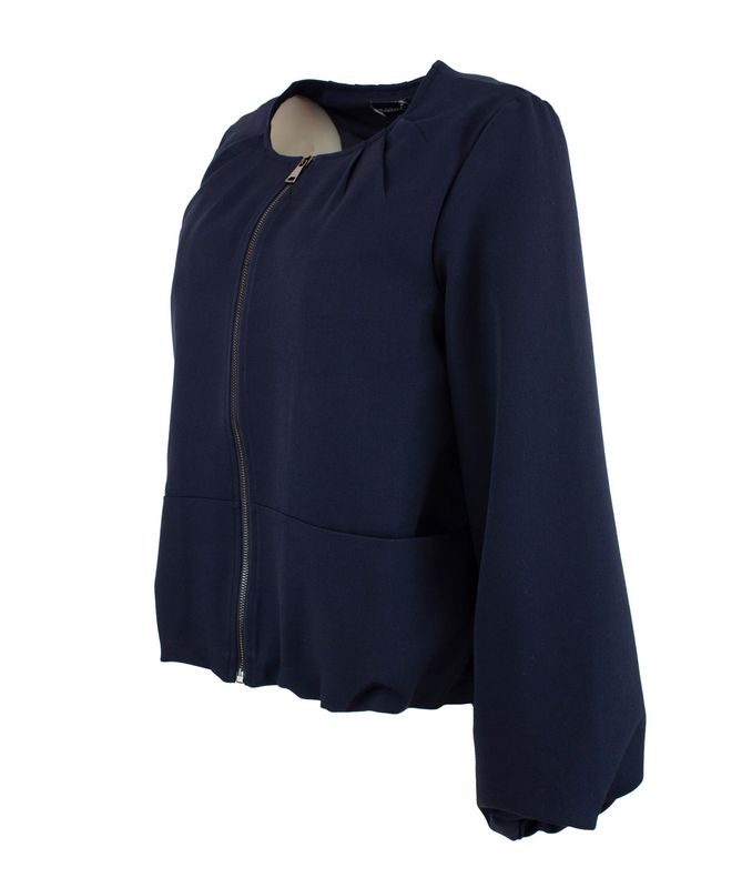 Boheme Kort Jakke M/Rund Hals i Blue