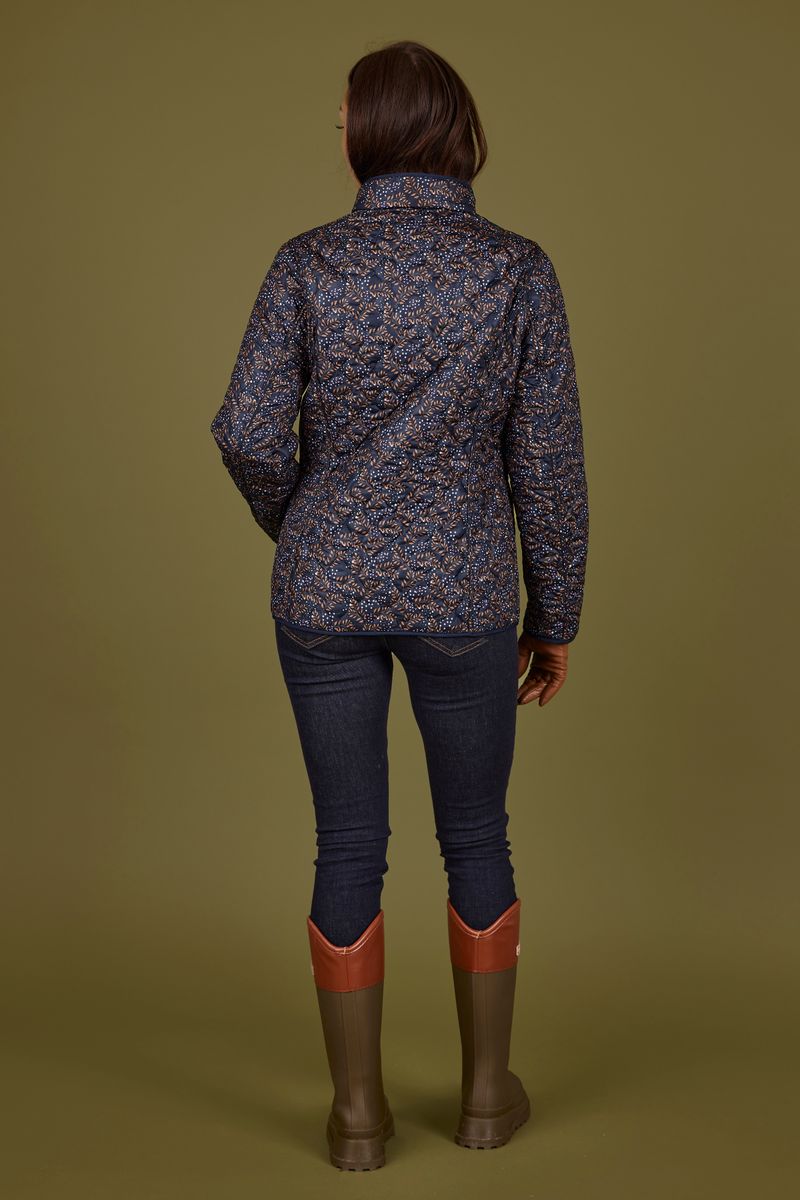 Normann Lett Vattert Vendbar jakke i Navy/Camel