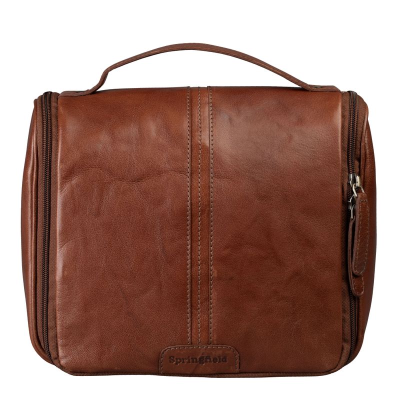 Springfield Toalettveske Skinn Cognac