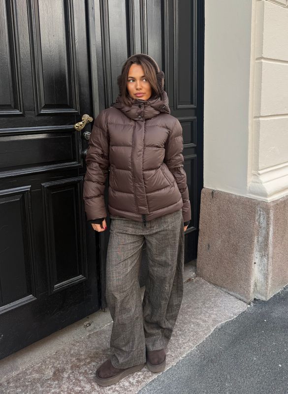 Clermonte Leah Kort Dunjakke i Brown