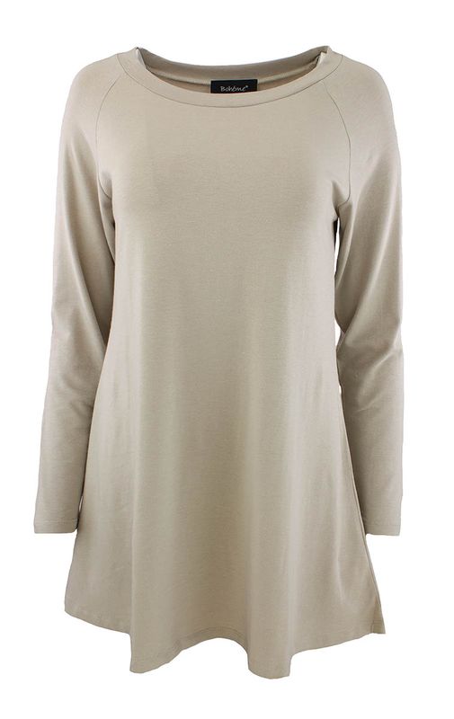 Boheme Topp A-linje Bambus/Bomull Sand