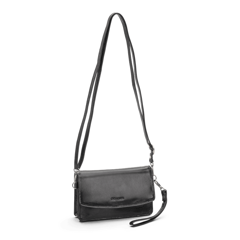 The Monte flap bag small black