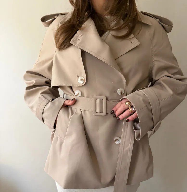Clermonte Cala Trench Coat i Sand
