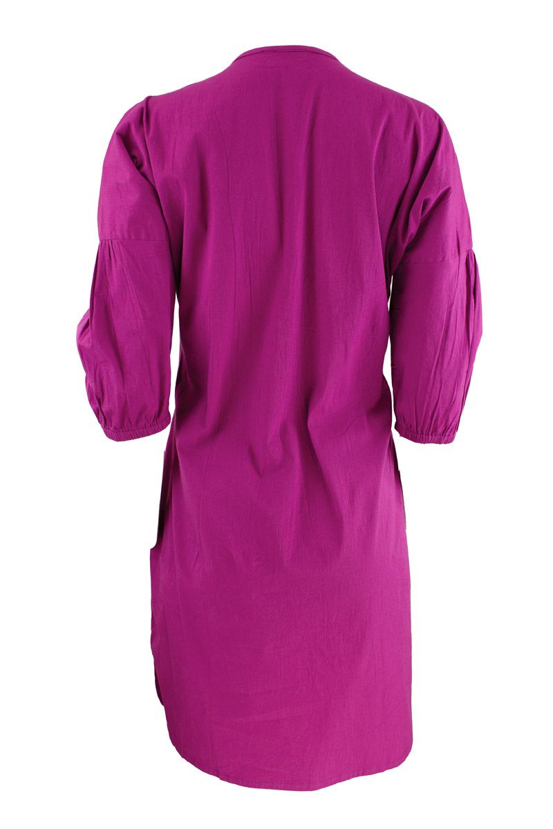 Boheme Kort Bomullskjole i Pink