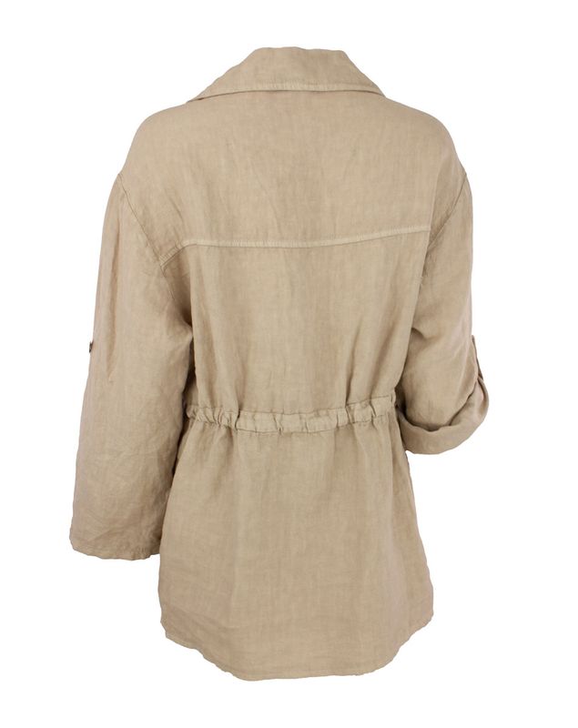 Boheme Linjakke M/Kort Arm i Sand